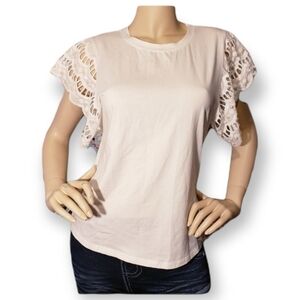 MUBAREK top shirt stretch color white size s/m